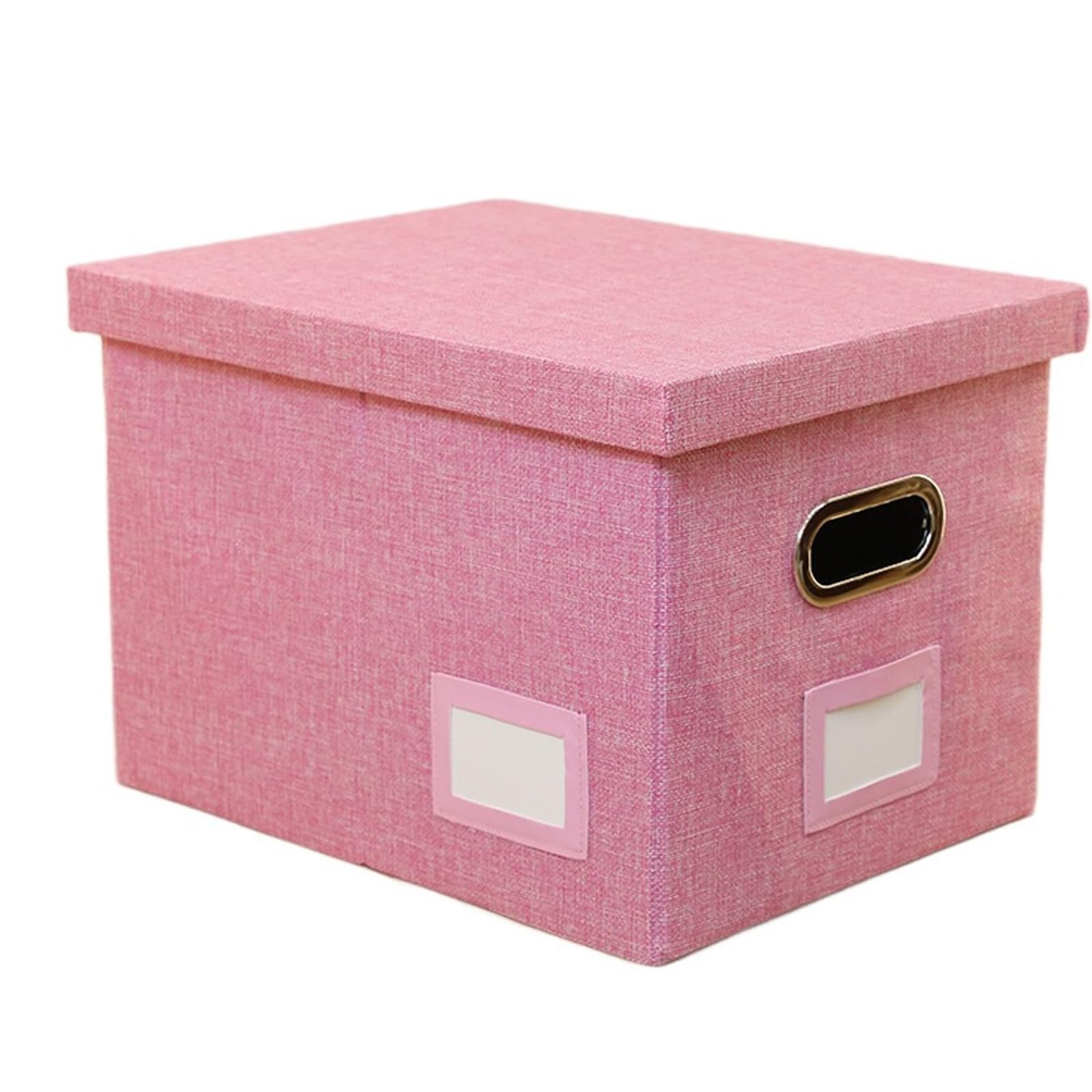 Whoasyst Carrying Handle Ideal for Files Books and Toy Sturdy Foldable Storage Box Desk File Storage