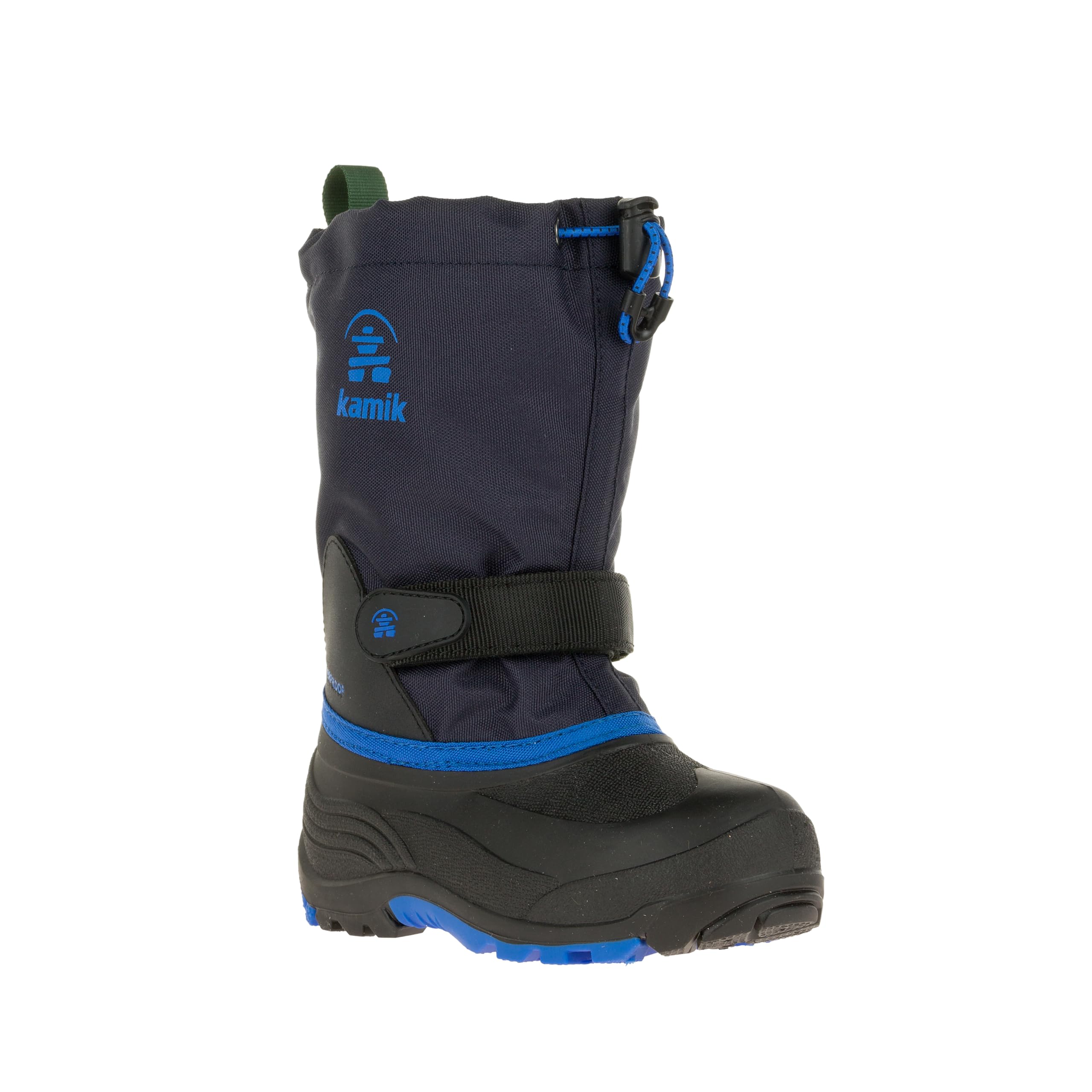 Waterbug 5 Winter Adventure Boots - Waterproof Toddler Rain Boots - Waterproof Shoes for Kids - Non-Slip Water Shoes - Adjustable Fit with Durable Traction - Navy/Blue - 6 Big Kid