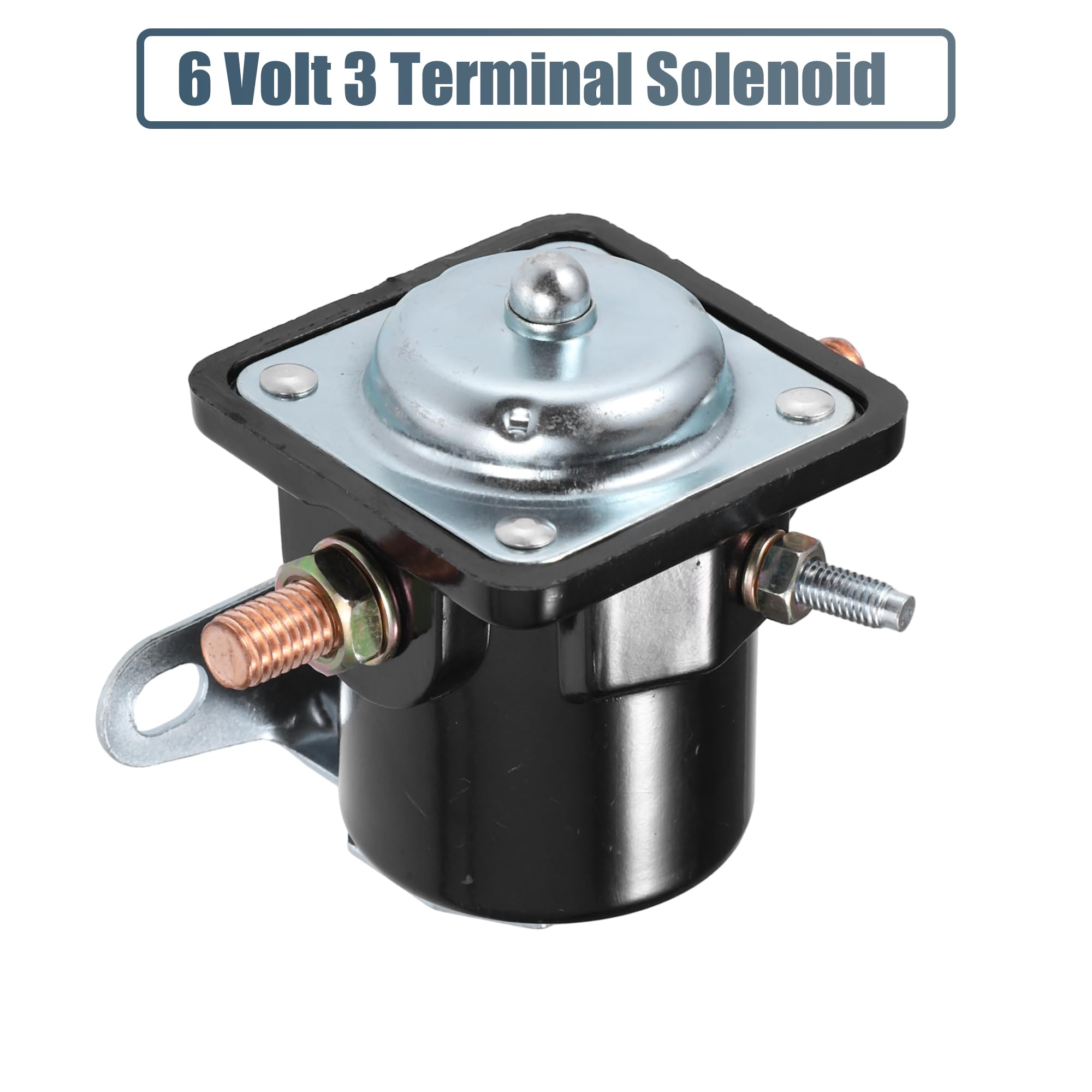 QUARKZMAN Relè Solenoide Di Avviamento Universale 6V 75A 3 Terminali, Intermittente Per Auto