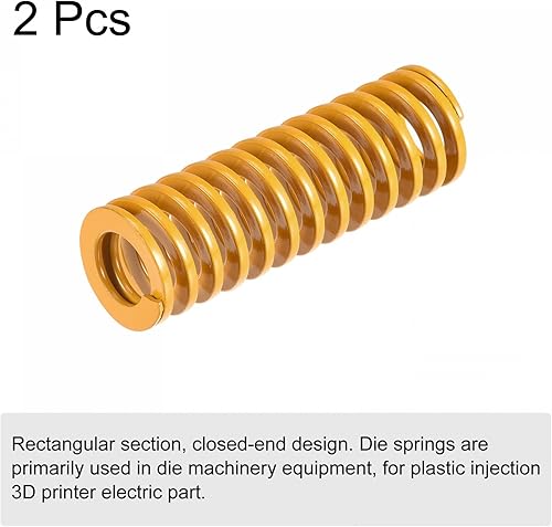 Miniatura 3 de uxcell Resorte de troquelado para impresora 3D, 0.787 in de diámetro exterior y 2.362 in de largo, 2 piezas de molde de compresión de carga ligera