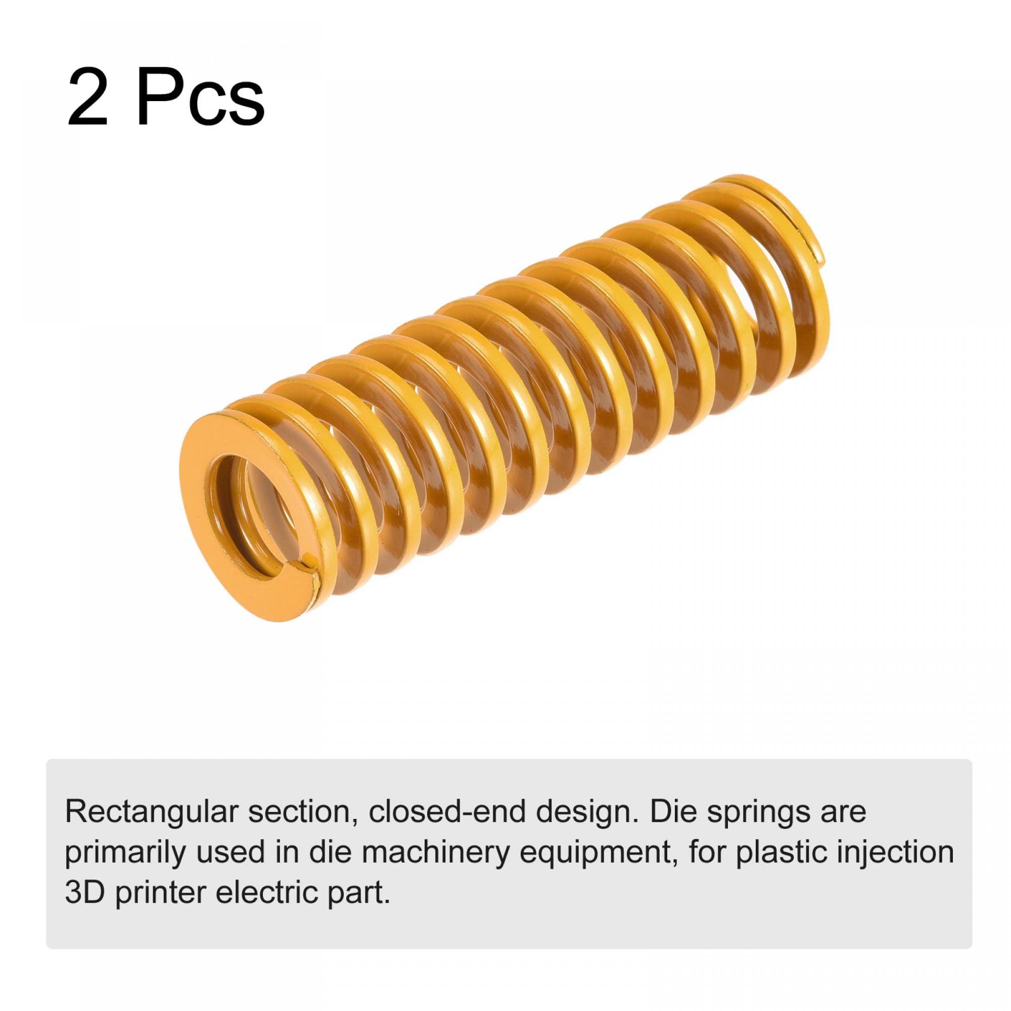 Sourcing Map Lot De 2 Ressorts De Compression En Spirale De 20 Mm De Diamètre Extérieur Et 60 Mm De Long Pour Imprimante 3D, Pièces électriques Bleues