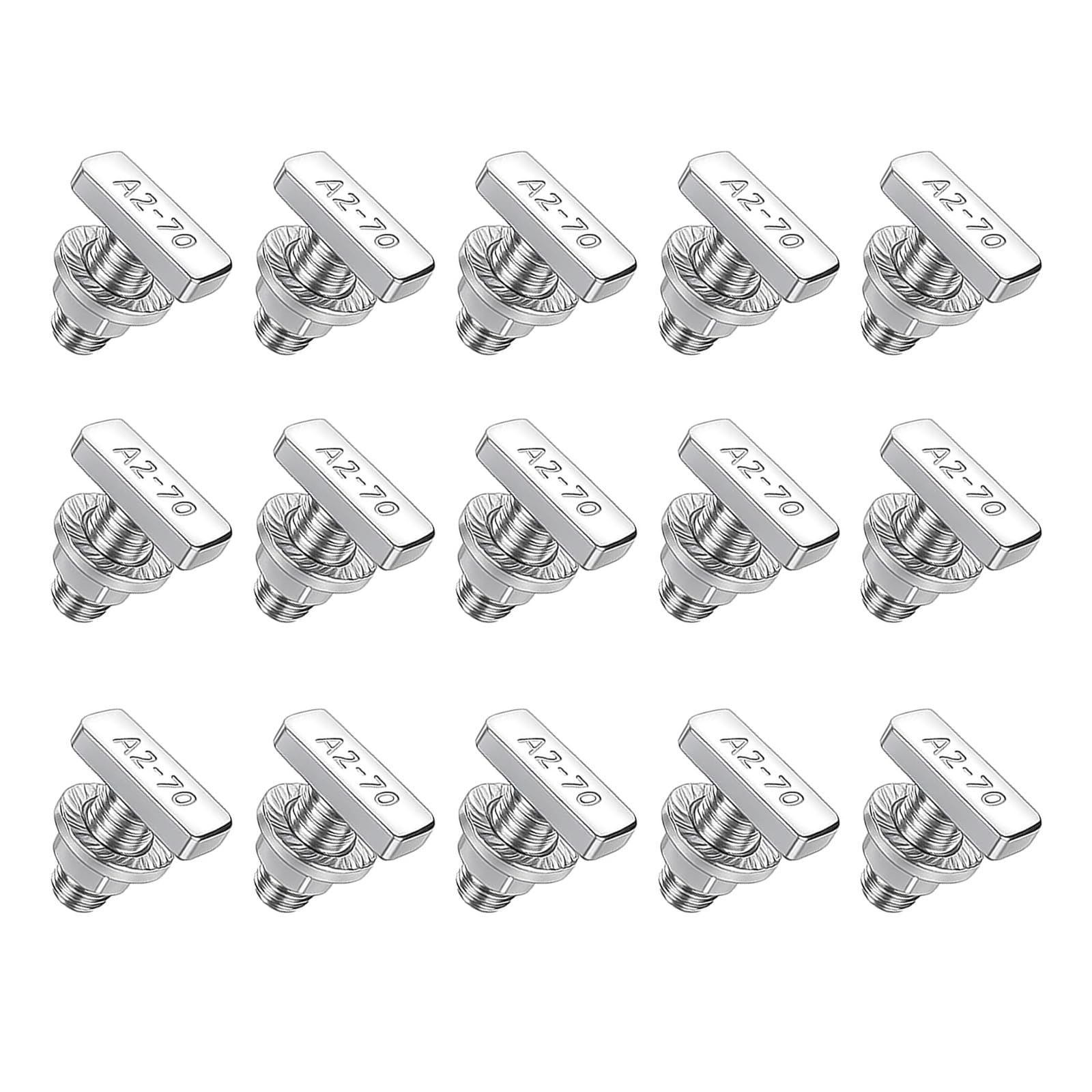 15PCS Not 8mm T Bolt Fastener Set Erosion Resistant Strong T Slot Screw for Solar Panel Mounting Systems Solar Installation Hardware Set