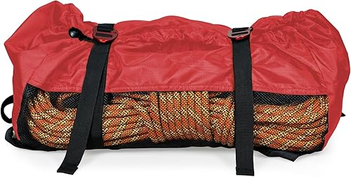 Miniatura 3 de PHRIXUS Bolsa de cuerda de escalada en roca, bolsa de almacenamiento de cuerda plegable impermeable con hoja de tierra, hebillas y correas