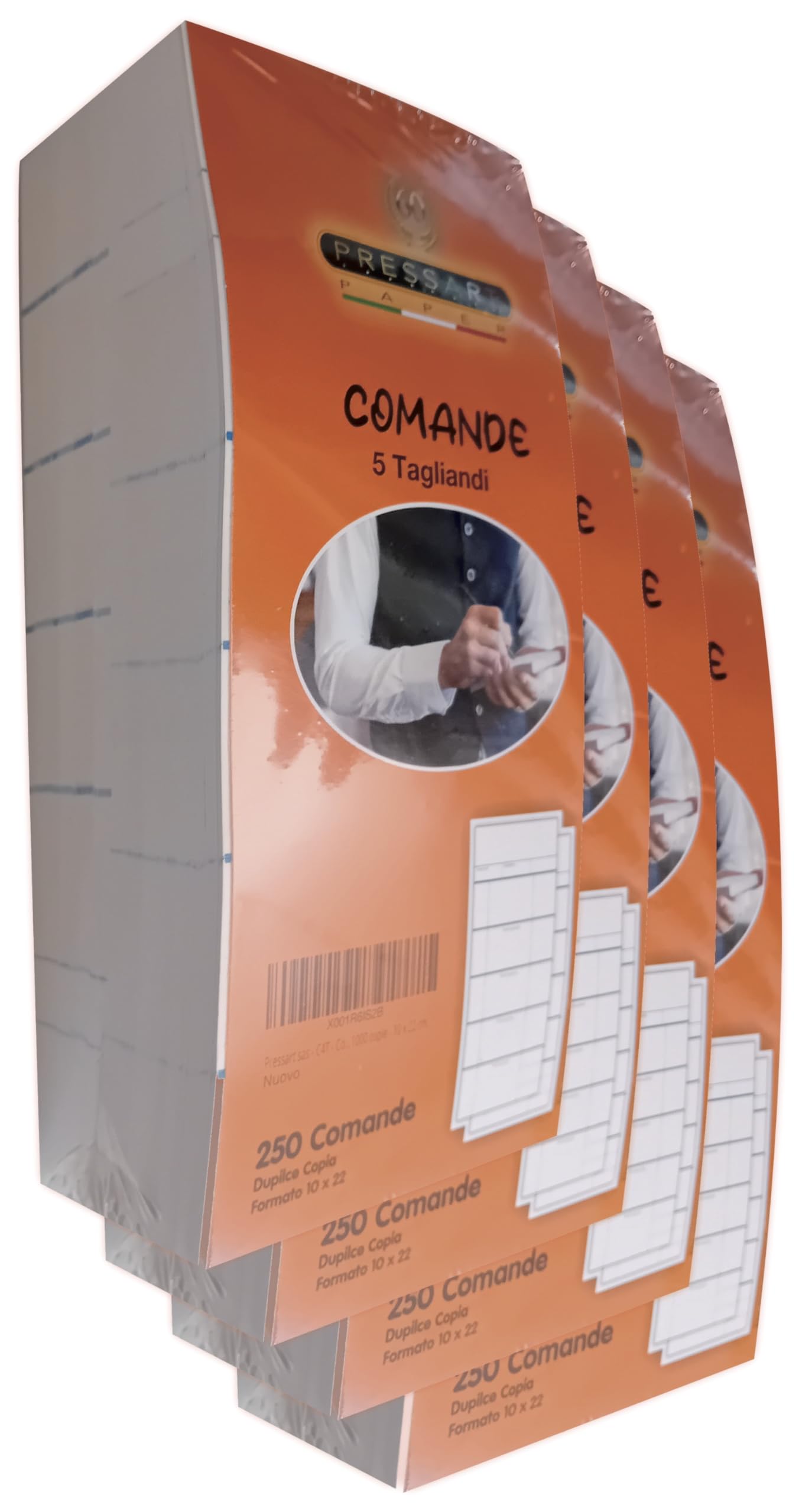 Pressart sas - C4T - Comande 5 tagliandi - 1000 copie - 10 x 22 cm.
