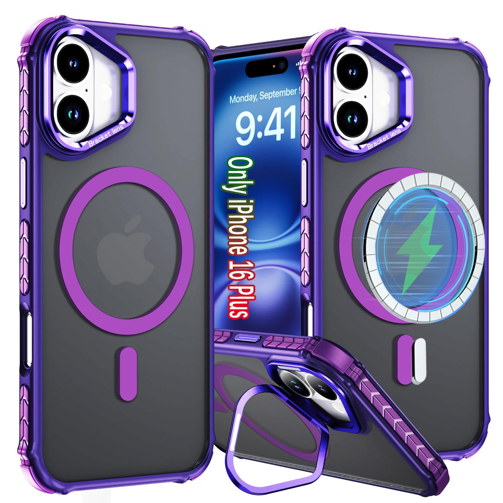 ZOEII for iPhone 16 Plus Case Magnetic for 16 Plus, 6.7 Inch [Compatible with MagSafe] [Compatible Fast Wireless Charging] Magnetic Case for iPhone