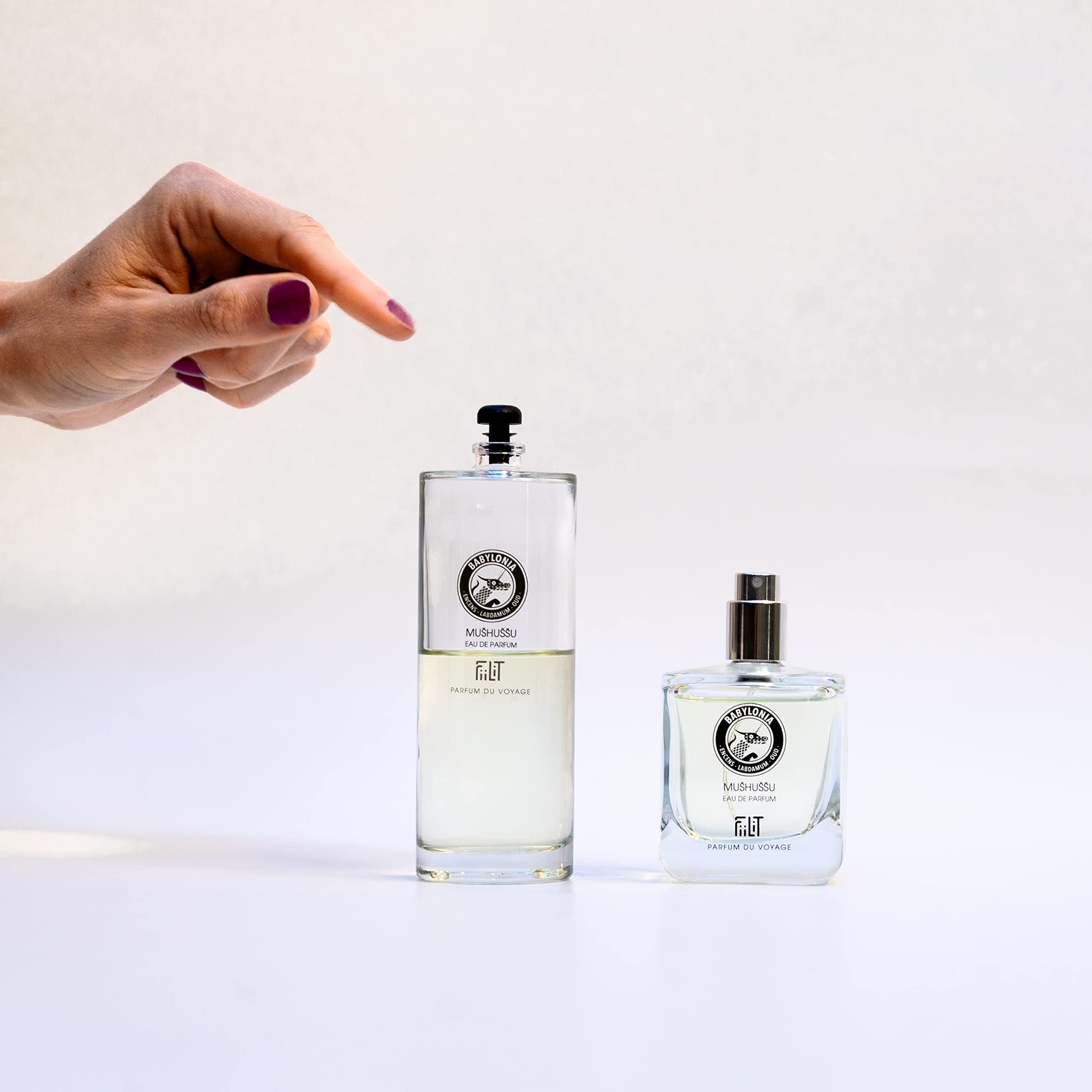 MUSHUSSU BABYLONIA naturalna woda perfumowana 100 ml - FiiLiT perfumy podróżne - Mieszane - Dla kobiet i mężczyzn - kadzidło Labdamum Oud Gotowane - Orientalne drewno