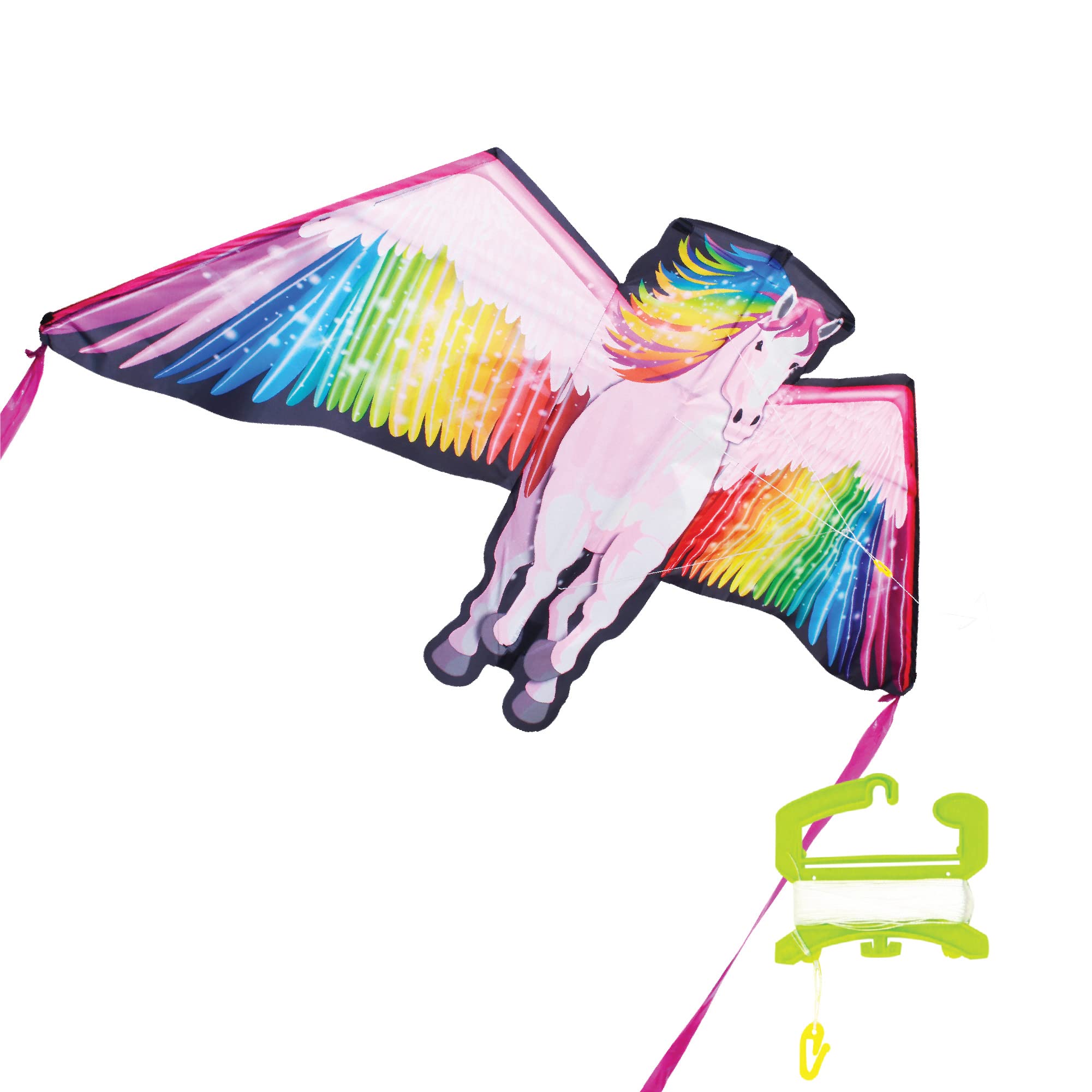 WindNSun Supersize 2-D Pegasus Ripstop Nylon Flying Horse Kite, 73 Inches Wide