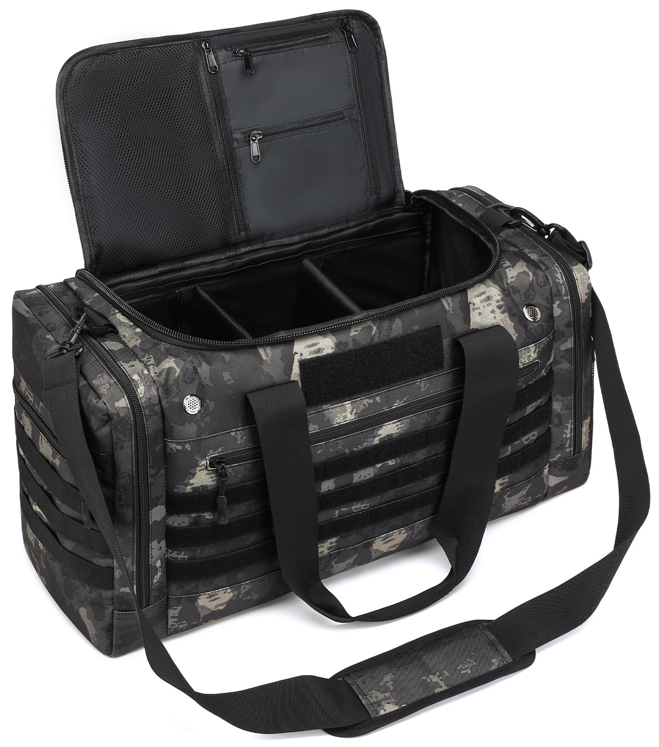 Bolsa de gimnasio de 45 litros para hombres y mujeres, bolsa táctica militar para viajes, fin de semana, gimnasio, entrenamiento, bolsa deportiva grande para hockey, fútbol, béisbol, fútbol y