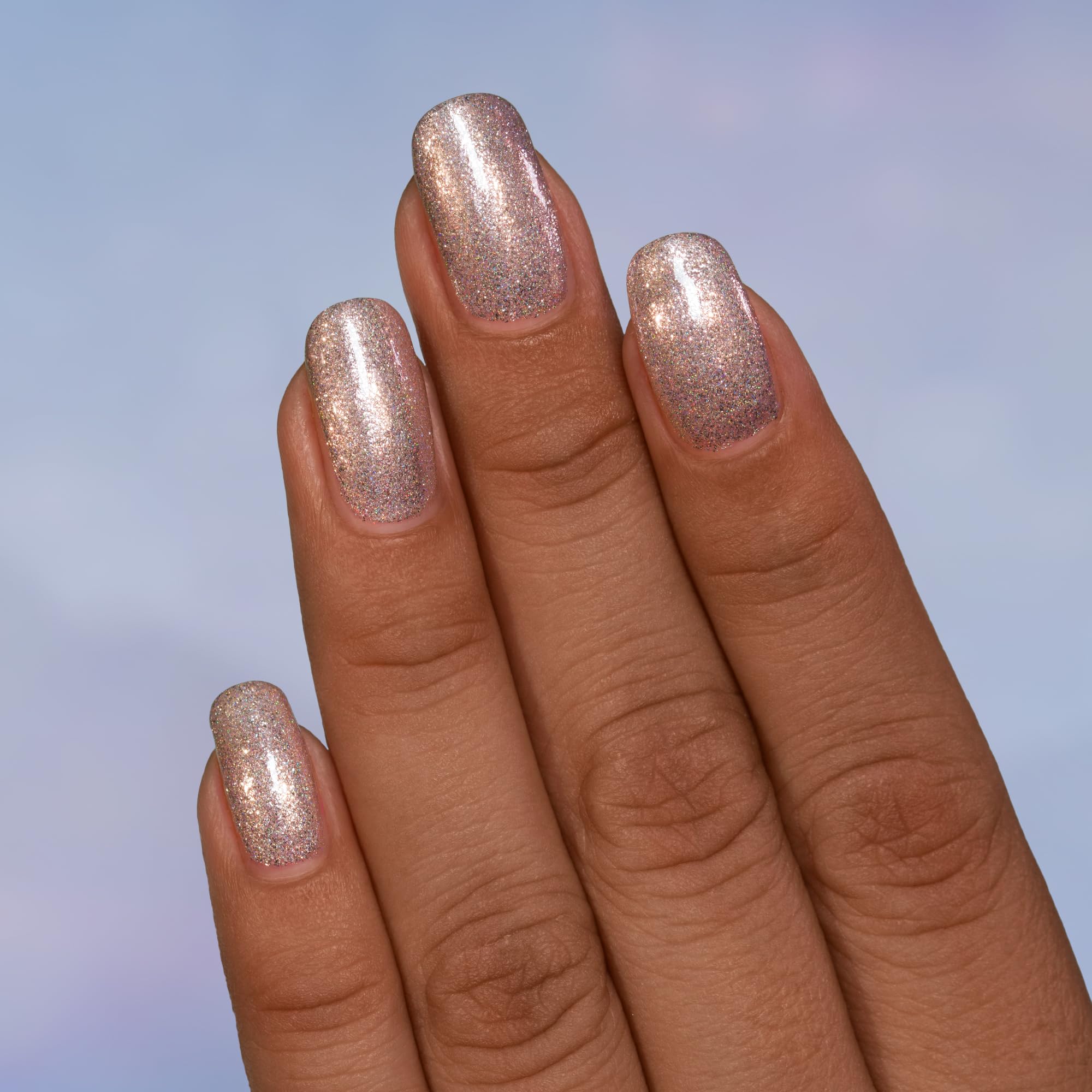 Pink エバーネイル K Champagne Sparkle Lサイズオーバル Me Up in Pink エバーネイル K Champagne Sparkle Lサイズオーバル Me Up in
