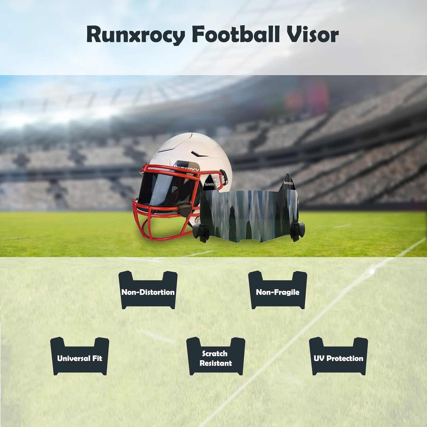 Clips De Repuesto Para Visera De Casco De Fútbol - Tornillos De Pulgar, Liberación Rápida, Material Resistente