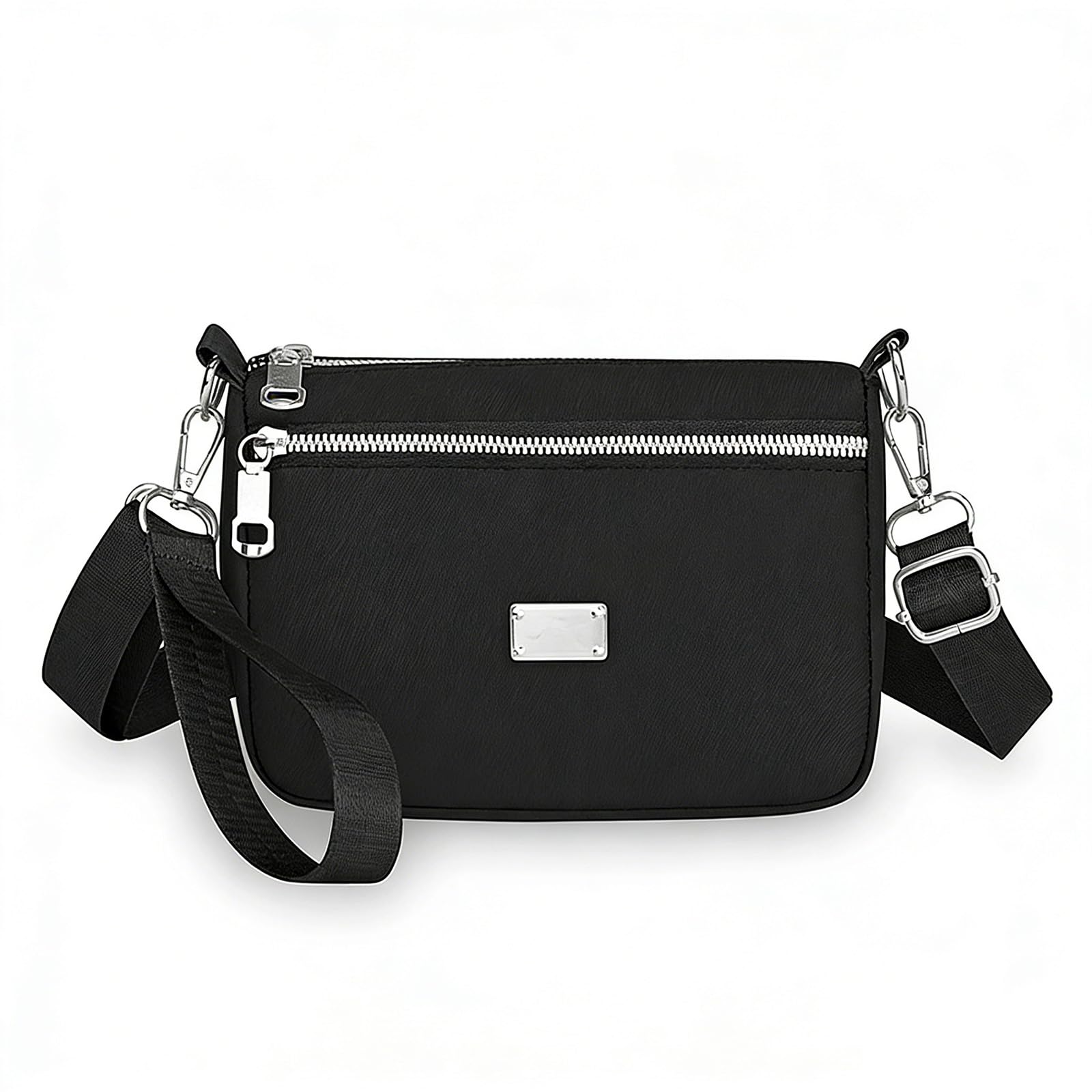 Kaiyzo Bolso Bandolera Mujer, Bolso de Mano Pequeño Mujer Ligero, Bolsos Cruzado Nylon Impermeable con Correa Ajustable, Bandolera Casual, Bolsa Movil, para Trabajo Viajar Compras Uso Diario
