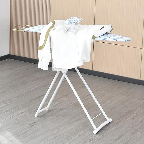 Miniatura 2 de Tabla de planchar plegable de 42 pulgadas, tabla de planchar de mesa de altura ajustable con cubierta resistente al calor y pies antideslizantes,