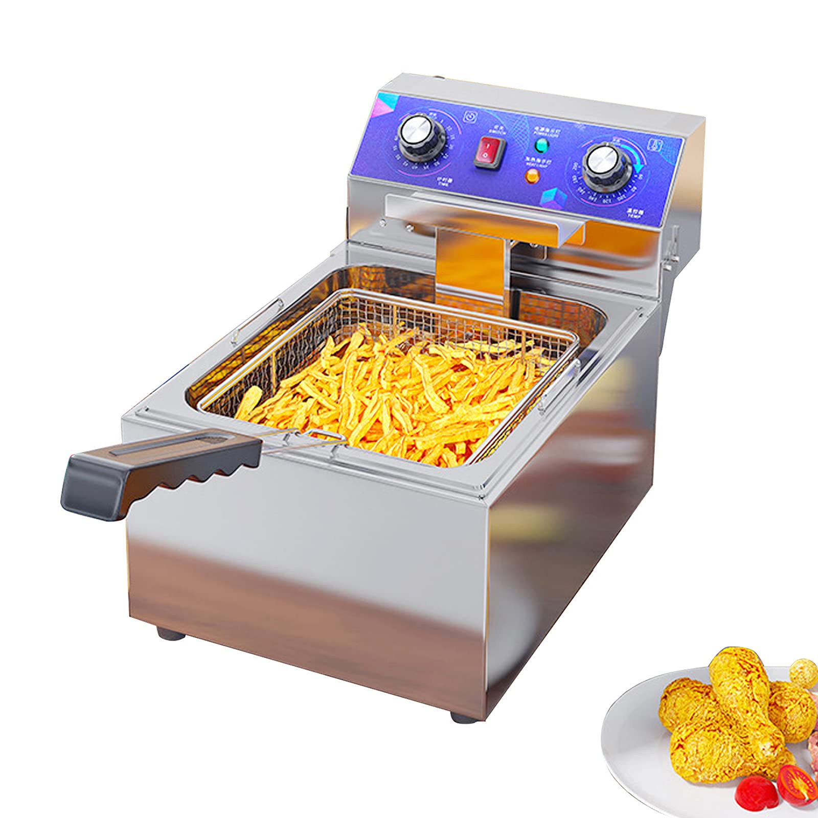Friteuse électrique de comptoir pour repas de famille