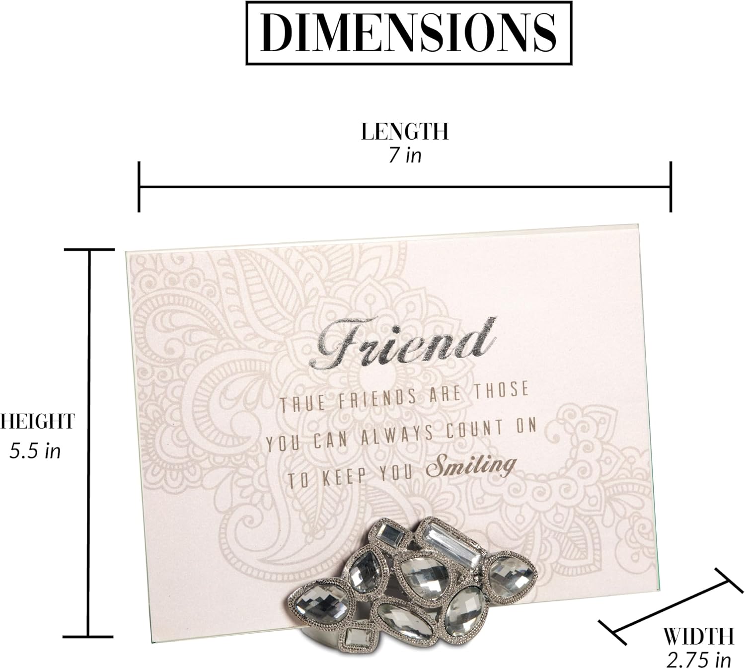 Pavilion Gift Company 28017 Friend Sentiment Photo Frame, 5 by 7-Inch