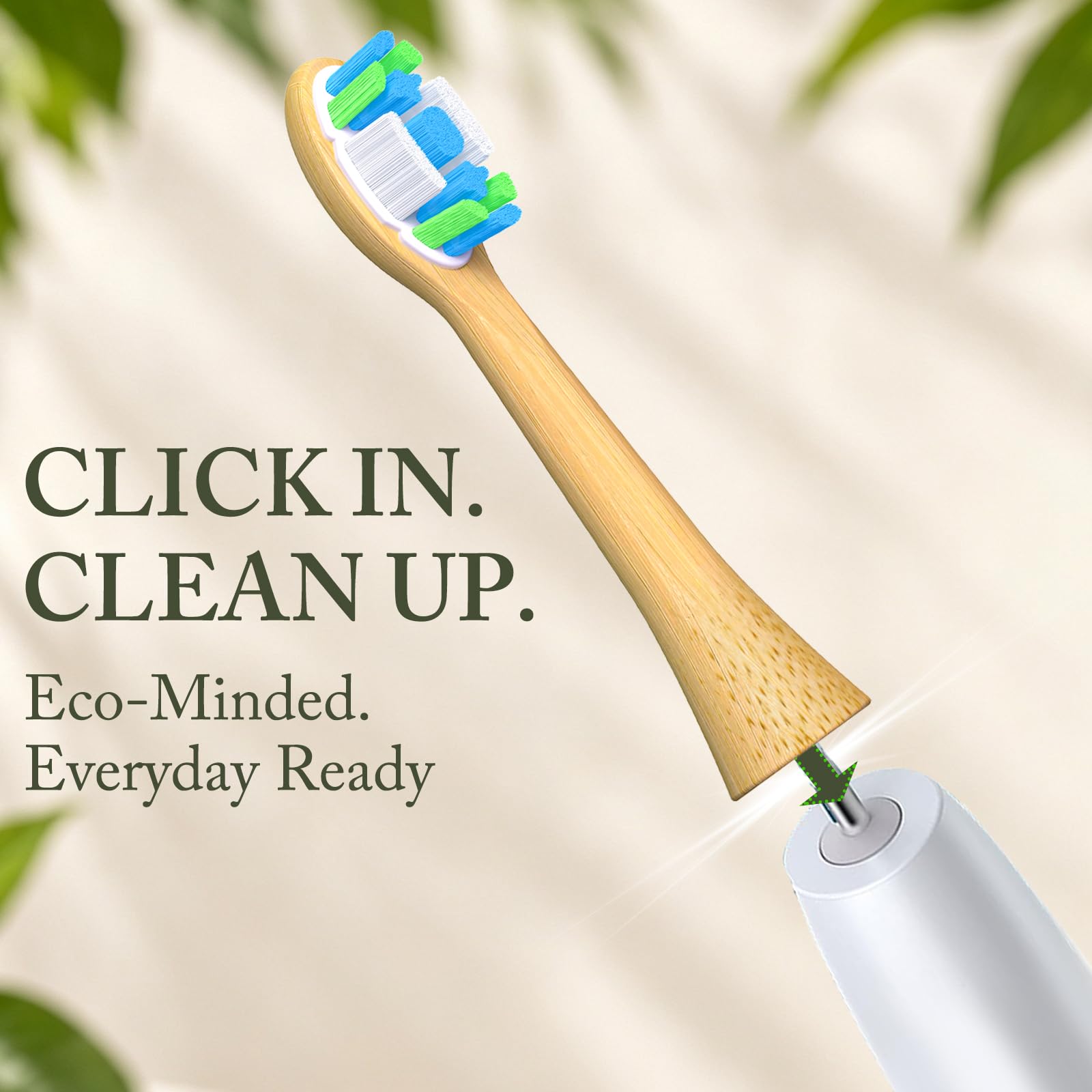 Testine in bambù compatibili con Sonicare, setole morbide