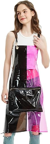 Miniatura 7 de Delantal de estilista para mujer - Delantal impermeable para barbero, técnico de uñas, peluquero, estilista de salón con bolsillos