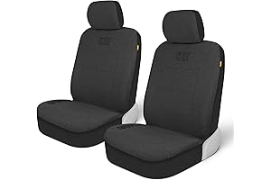 Soft Car Seat Cover—Premium Jersey Fabric Breathable Cotton Charcoal Heather Universal Front...