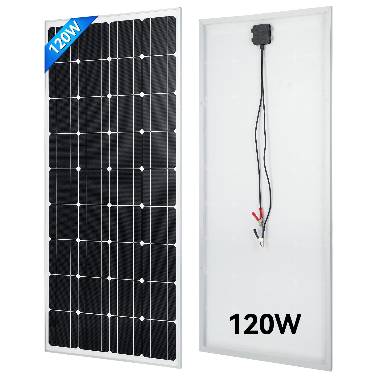 ECO-WORTHY Upgraded 400W Bifacial Solar Panel 2pcs 195W 12V Monocrystalline 12BB High-Efficiency Module Off Grid PV Power For Home, Rv, Camping, Boat, Shed Farm