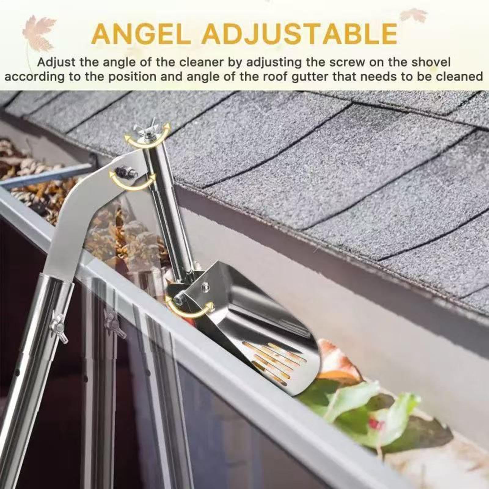 Pelle de nettoyage de gouttière légère en acier inoxydable pour enlever les
