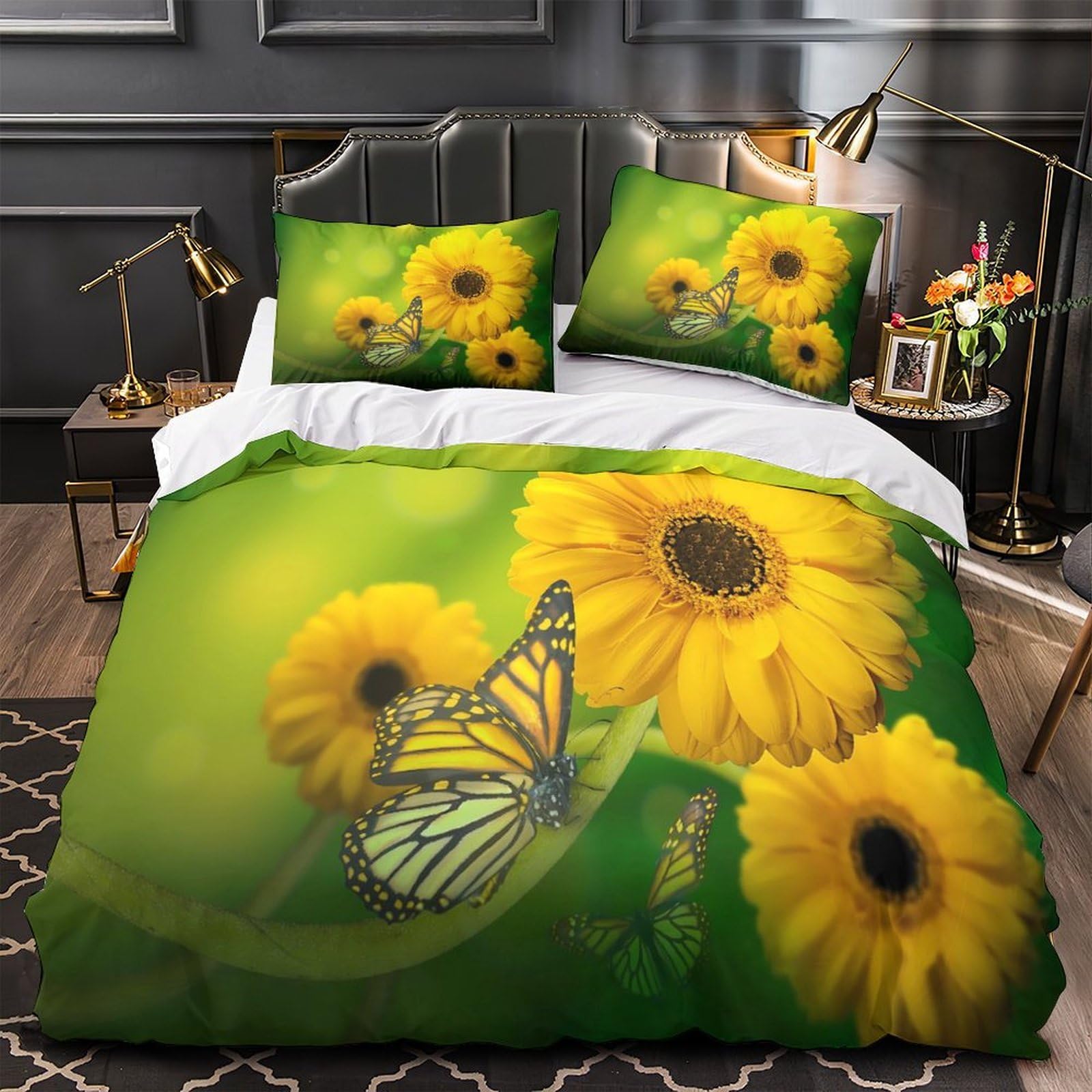 Parure de lit loup imprimé 3D cadeau idéal housse de couette fantaisie lit double 200x200