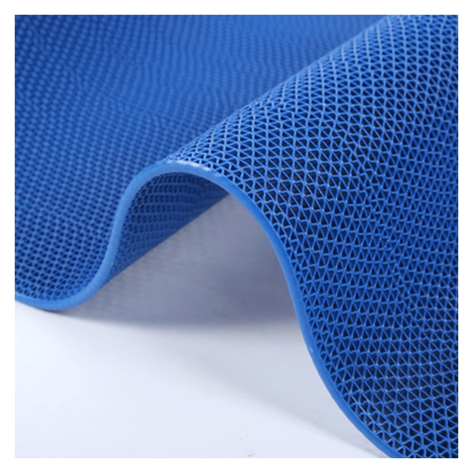 GTHTUHFD Drainage Flooring Mats Commercial Anti-Fatigue Rubber Matting 3X10 Ft Heavy Duty Non-Slip Floor Mats For Garage Pools Restaurant Bathroom Patio Outdoor Indoor Sauna Spa,B,Blue