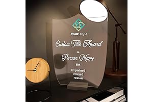 Customized Acrylic Trophy Award to Recognize Employees and Activities
