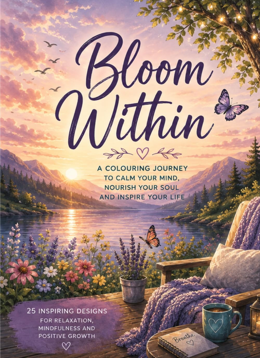 A Relaxing Inspirational Quotes Coloring Book
