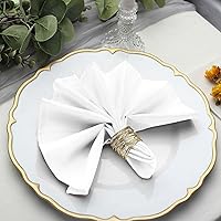 Vista 33 de 60 servilletas de poliéster azul marino de 17 pulgadas para boda, fiesta, recepción, catering, eventos, restaurante, cocina, hogar