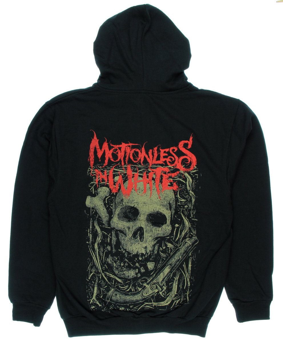 Buy Motionless In White Skull Pistol Hoodie (Medium) Online at  desertcartBahamas