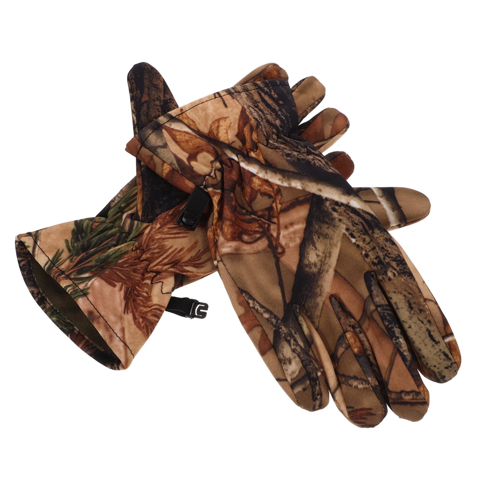 Mikikit Women's Waterproof Camouflage Gloves Warm Winter Hunting and Cycling Gloves