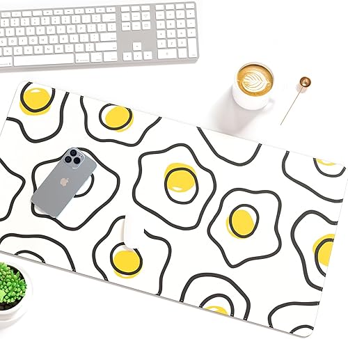 Miniatura 10 de Colorful Star Alfombrilla de escritorio grande de cuero, con hojas de ginkgo doradas, alfombrilla de mouse para escritorio, impermeable, con base