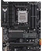 ASUS Placa-mãe para jogos TUF Gaming X670E-PLUS WiFi 6E Socket AM5 (LGA 1718) Ryzen 7000 ATX (16 estágios de energia, PCIe® 5.0, memória DDR5, quatro slots M.2, LAN de 2,5 GB, USB 4, iluminação Aura