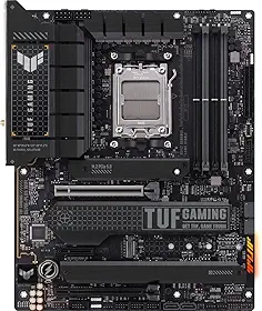 ASUS Placa-mãe para jogos TUF Gaming X670E-PLUS WiFi 6E Socket AM5 (LGA 1718) Ryzen 7000 ATX (16 estágios de energia, PCIe® 5.0, memória DDR5, quatro slots M.2, LAN de 2,5 GB, USB 4, iluminação Aura