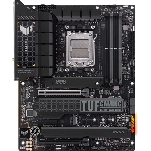 ASUS TUF Gaming X670E-PLUS WiFi 6E Socket AM5 (LGA 1718) Ryzen 7000 ATX Gaming Motherboard(16 Power Stages, PCIe® 5.0, DDR5 Memory, Four M.2 Slots,2.5 Gb LAN,USB 4, Aura RGB Lighting).