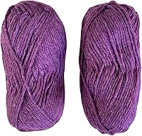 Vista 8 de Marvel DK - Hilo de peso Juego de 2 madejas de 1.76 oz 80% lana merino, 20% mezcla de hilo de seda Tussah 240 yardas en total Tejido