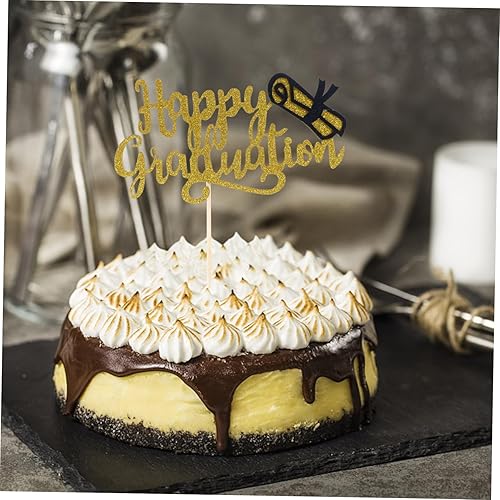 Miniatura 4 de NOLITOY 10pcs 2021 Graduation Cake Inserts Graduation Fruit Picks Dessert Pick Mini Cake Decor Graduation Cake Decorations Toppers Para Comida Cake