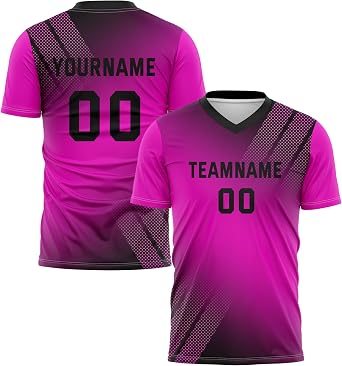Custom Soccer Jersey for Men Women Kids Adults Personalized Shirt with Name Number Logo