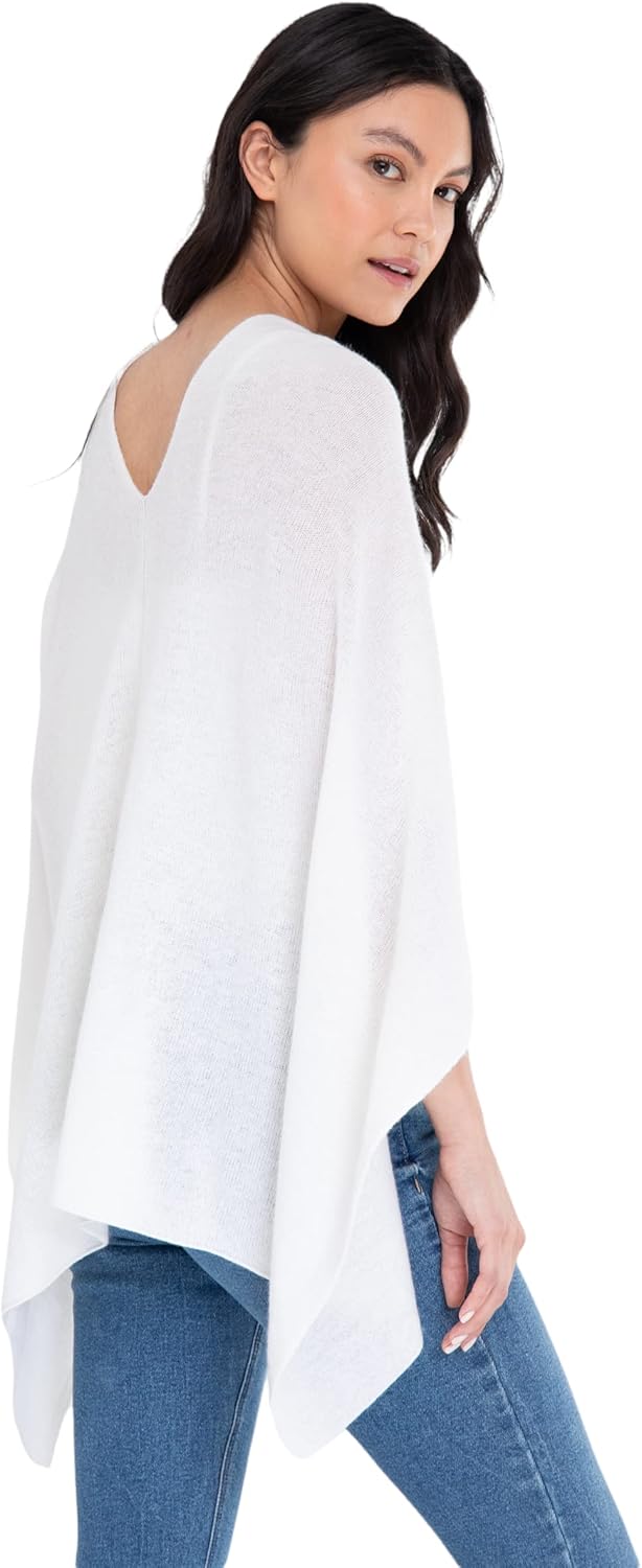 CLAUDIA NICHOLE by Alashan 100% Cashmere Luxe Dress Topper Poncho - Lightweight, Soft, Cozy & Versatile - Great Gift Item - Image 6