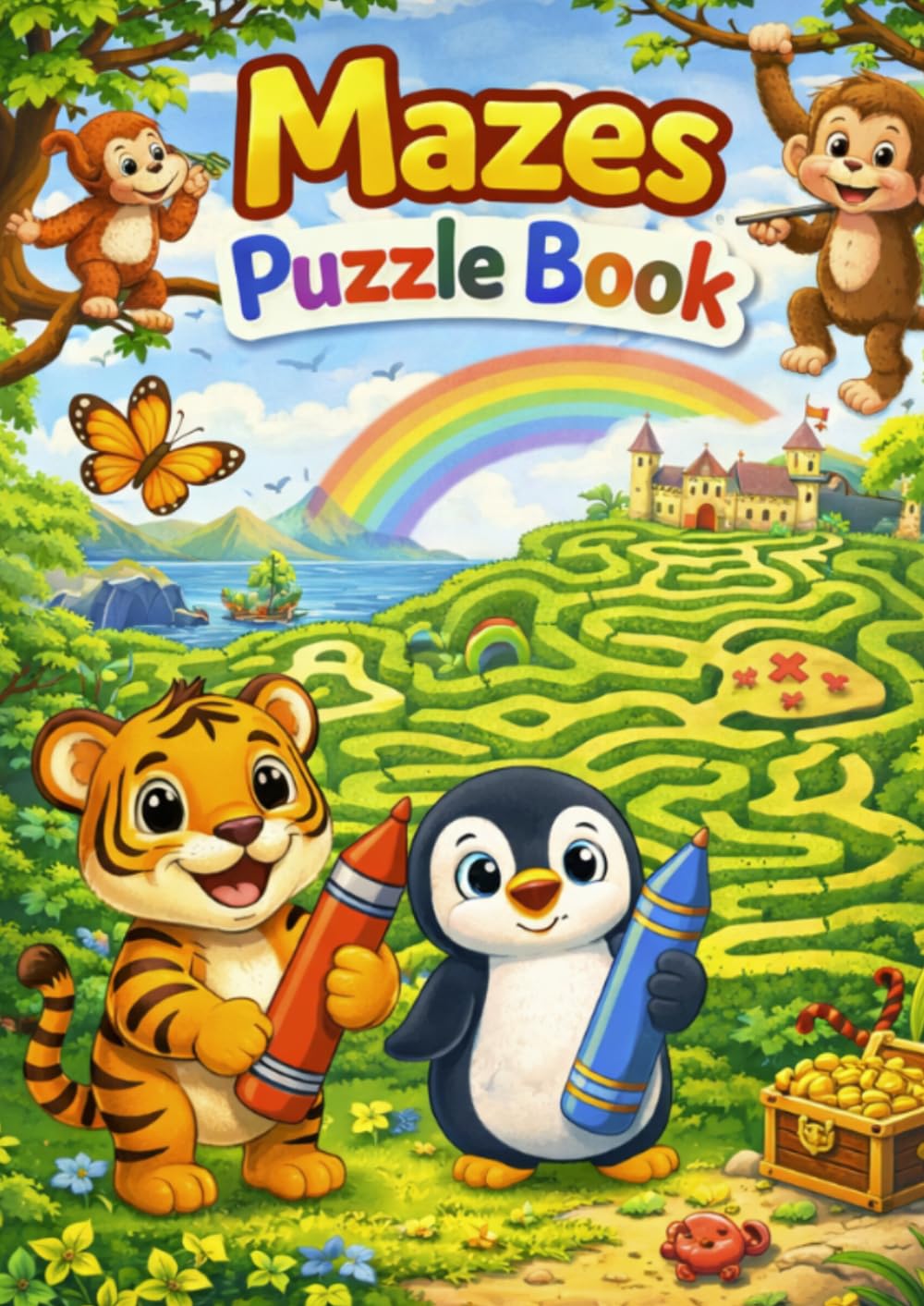 Kids Maze Puzzle Book