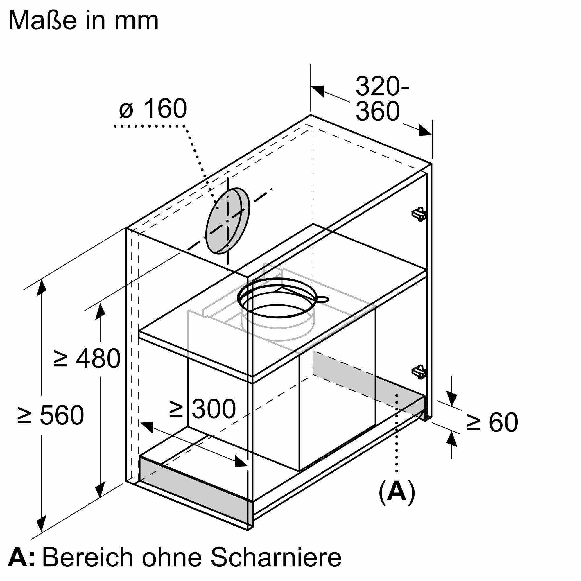 Siemens LJ97BDP60 iQ500 Integrierte Designhaube 90 cm iQdrive Motor Mattschwarz