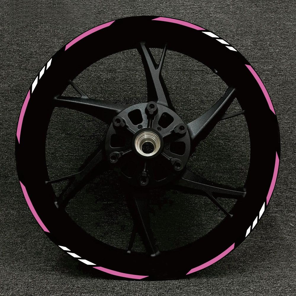 QIZUN Reflective Motorcycle Wheel Hub Stickers Rim Tape Decals Stripe