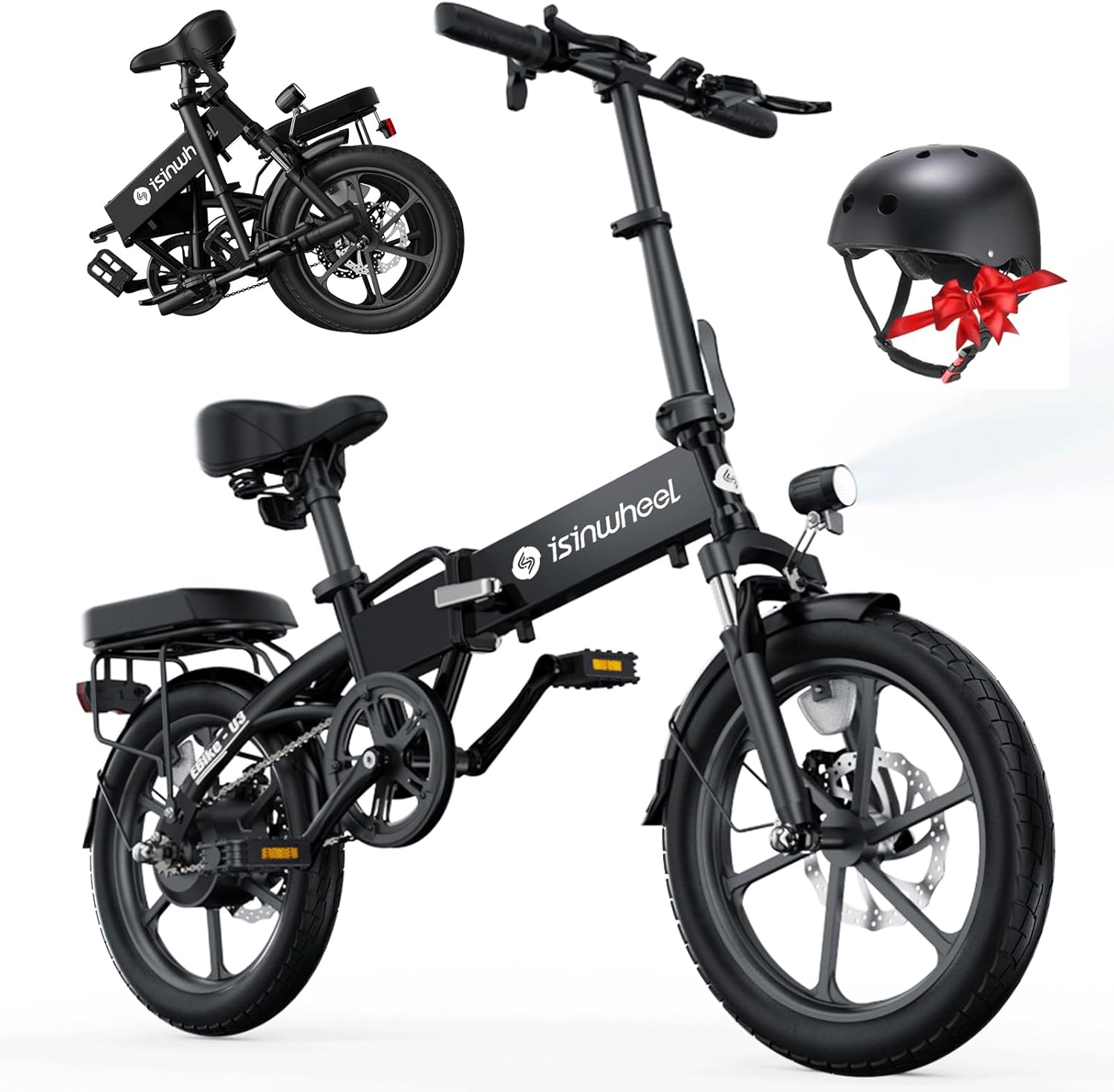isinwheel U3 16″ Electric Bike Adults, 500W Foldable Electric Bicycle, Front Fork Suspension, 19 MPH UP to 45 Miles Folding Ebike for Adults and Teens for Leisure Riding&Commuting, UL2849 Certified isinwheel U3 16″ Electric Bike Adults, 500W Foldable Electric Bicycle, Front Fork Suspension, 19 MPH UP to 45 Miles Folding Ebike for Adults and Teens for Leisure Riding&Commuting, UL2849 Certified