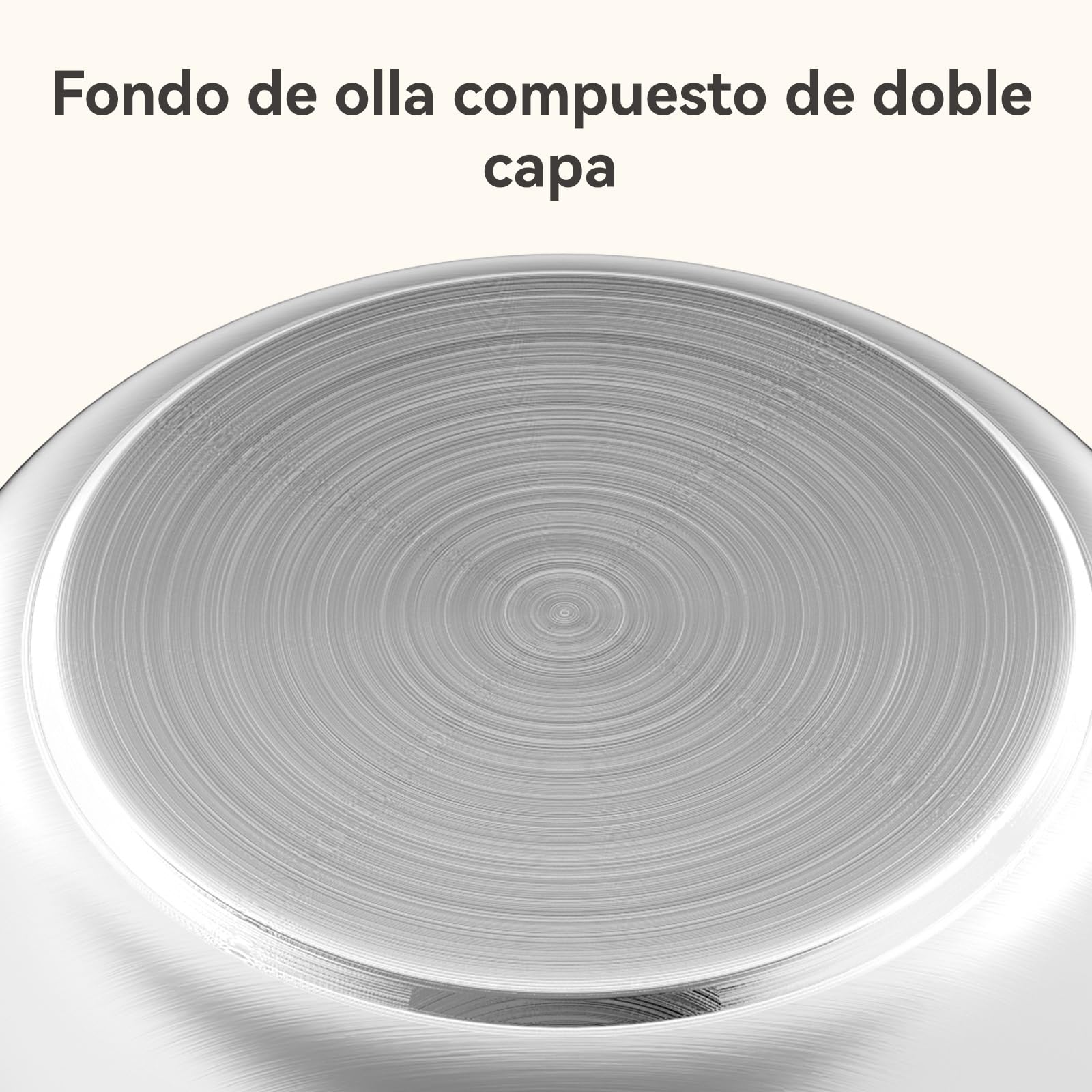 Set di utensili da cucina in acciaio inox, 12 pezzi di utensili da cucina a induzione, vaporiera e cucchiaio, per induzione, con vetro, senza rivestimento (argento)