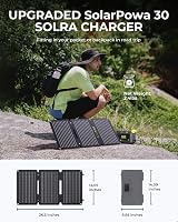 BigBlue 30W napelemes töltő állvánnyal, IP65 vízálló, USB-C és USB-A portokkal 7