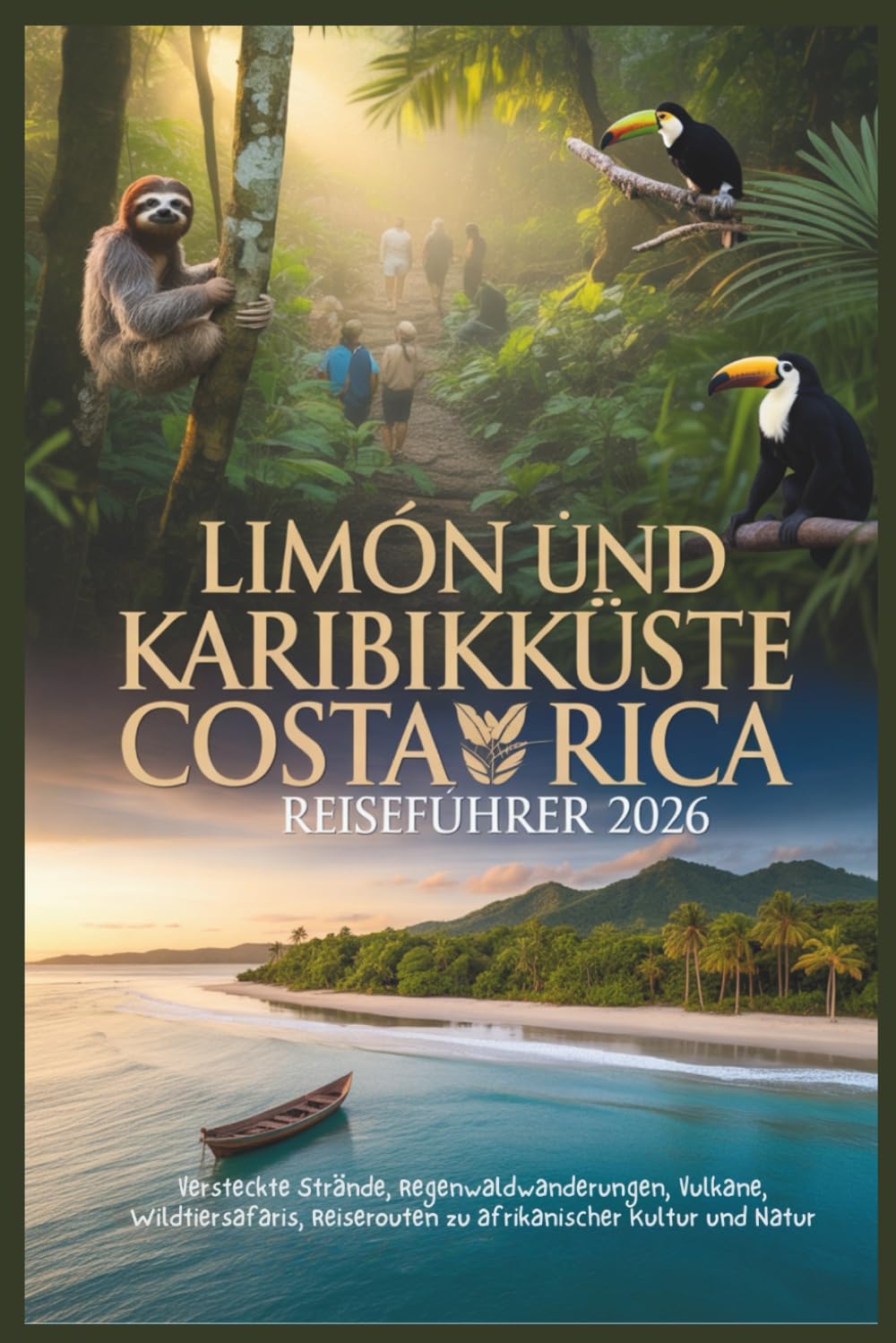 Limón und Karibikküste Costa Rica Reiseführer 2026: Versteckte Strände, Regenwaldwanderungen, Vulkane, Wildtiersafaris, Reiserouten zu afrikanischer Kultur und Natur