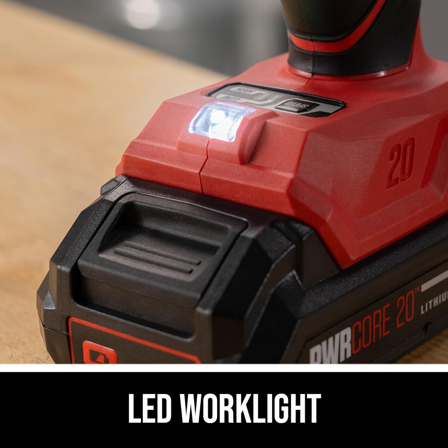 SKIL PWR CORE 20V Brushless 1/2 In. Impact Wrench with Two Speed Selection, includes 2.0Ah Battery and 20V Standard Charger - IW6720B-10