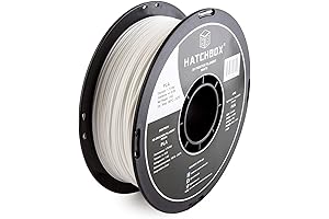 HATCHBOX White PLA 1.75mm Filament: Precision 3D Printing Essential