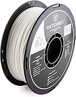 HATCHBOX filamento para impresora 3D PLA blanco de 1,75 mm, bobina de 1 kg (2.2 libras), precisión dimensional +/- 0,03...