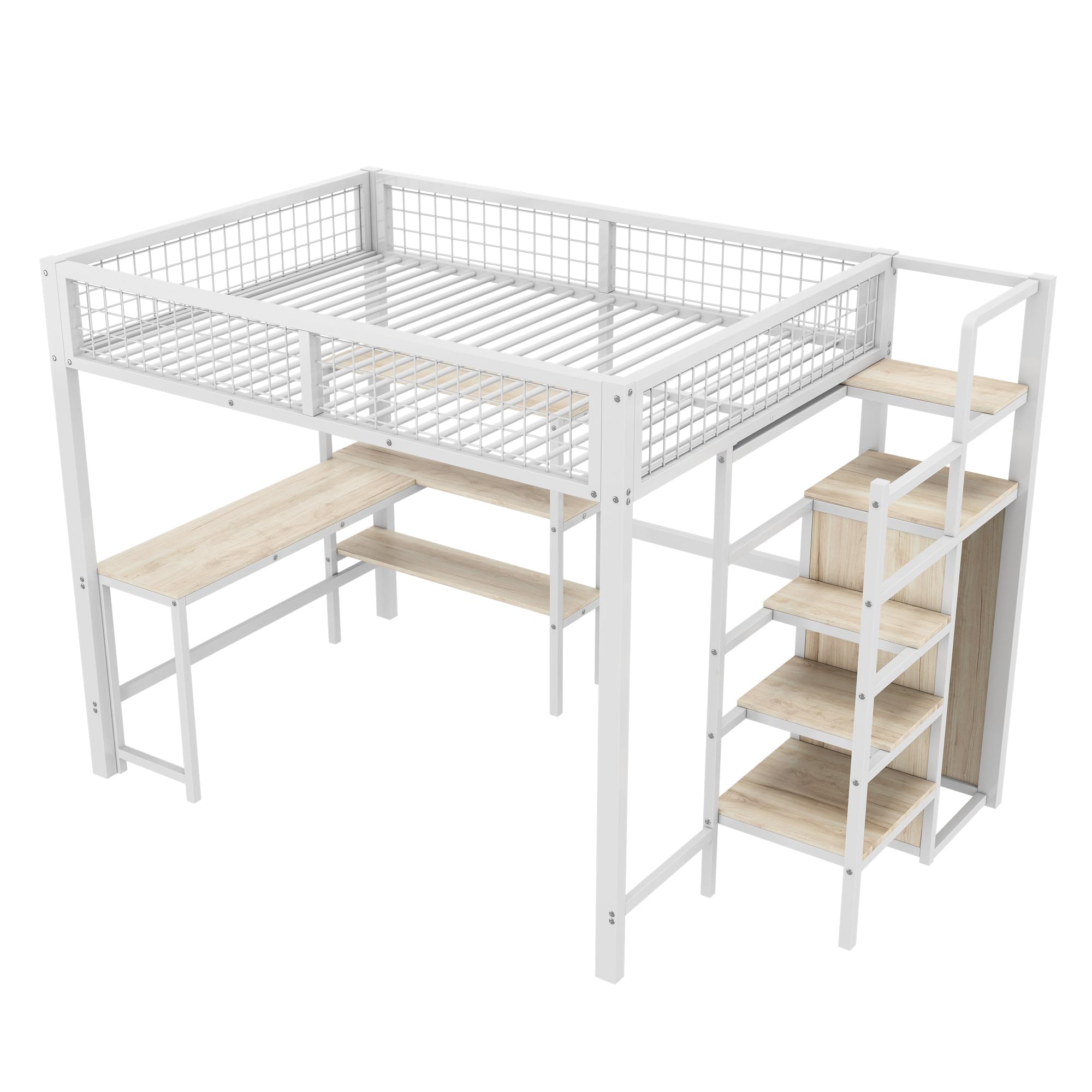 TOBIDOEN Hoogslaper, metaal, 140 x 200 cm, met US/B-plank en veilige