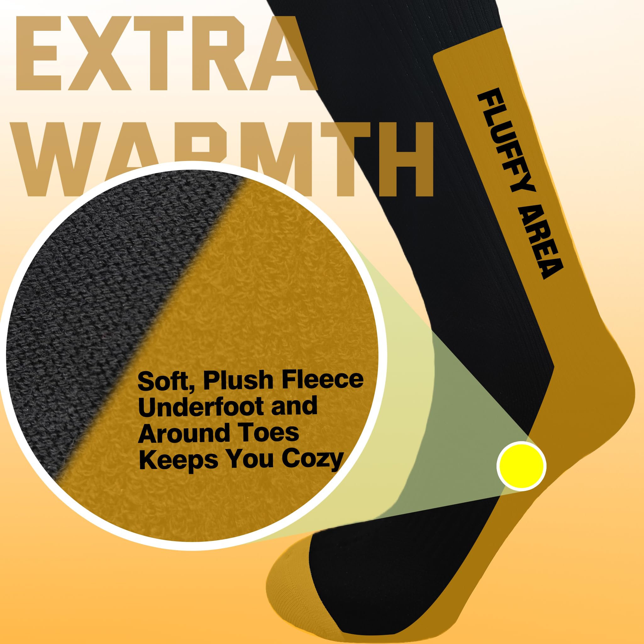 OTTERSHELL Chaussettes montantes imperméables pour homme et femme – Chaussettes d'aventure en plein air pour la randonnée, le vélo, le ski et la neige